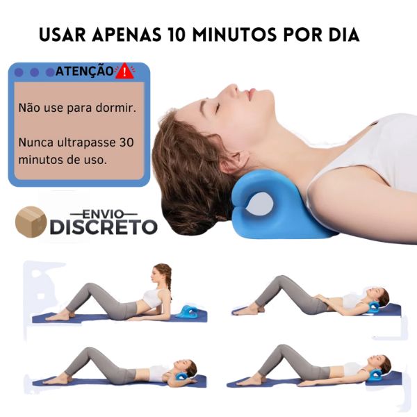 Suporte Cervical Massageador - Alívio de Dor