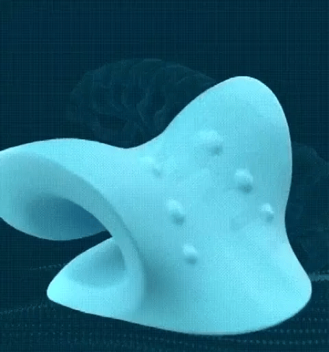 Suporte Cervical Massageador - Alívio de Dor